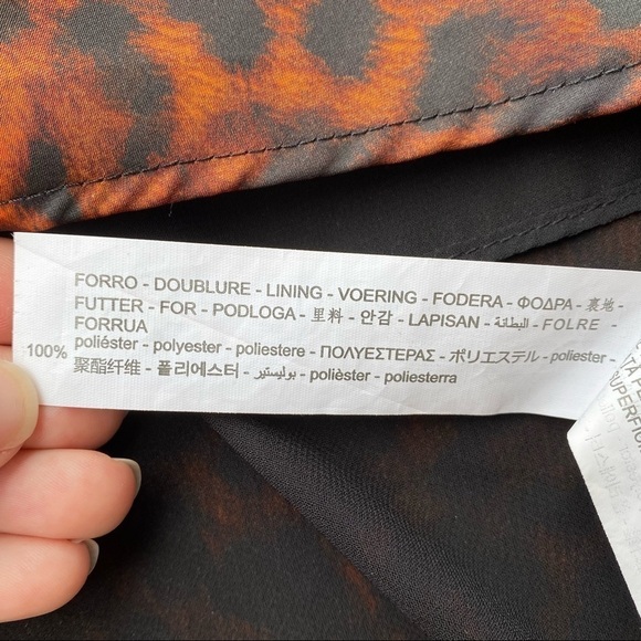 Zara Animal Print Satin Slip Top Dress New - Picture 5 of 5